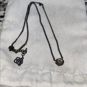 Kendra Scott Gunmetal necklace